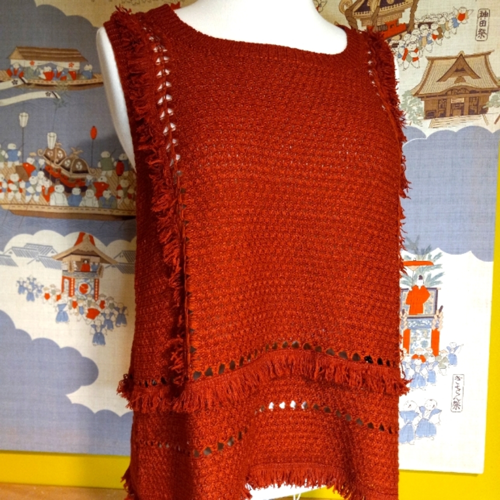 Anthropologie PEPIN sleeveless knit boho top